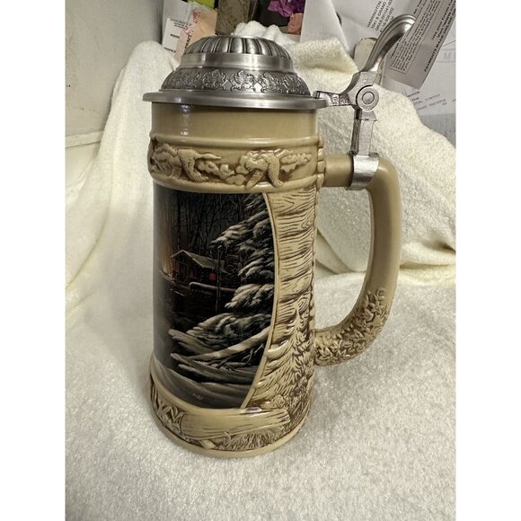 Terry Redlin "Sharing the Solitude”  Stein tankard Perfect Getaway COA 1987 - Picture 14 of 16